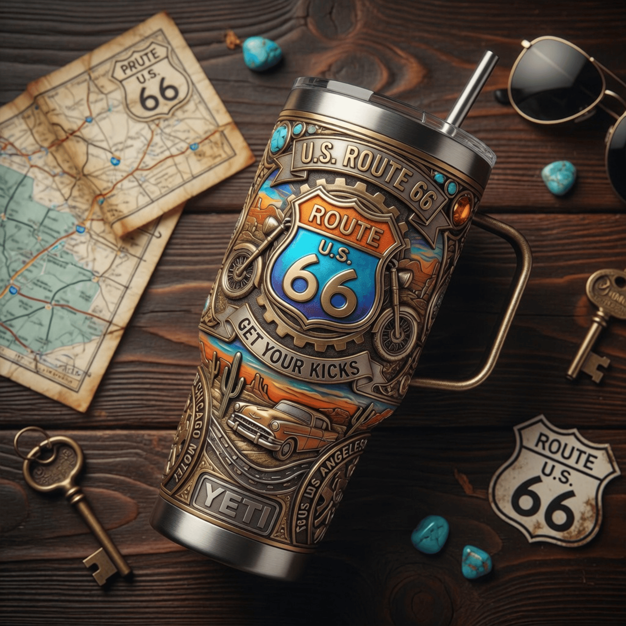 R66 40oz Tumbler With Handle LNTH