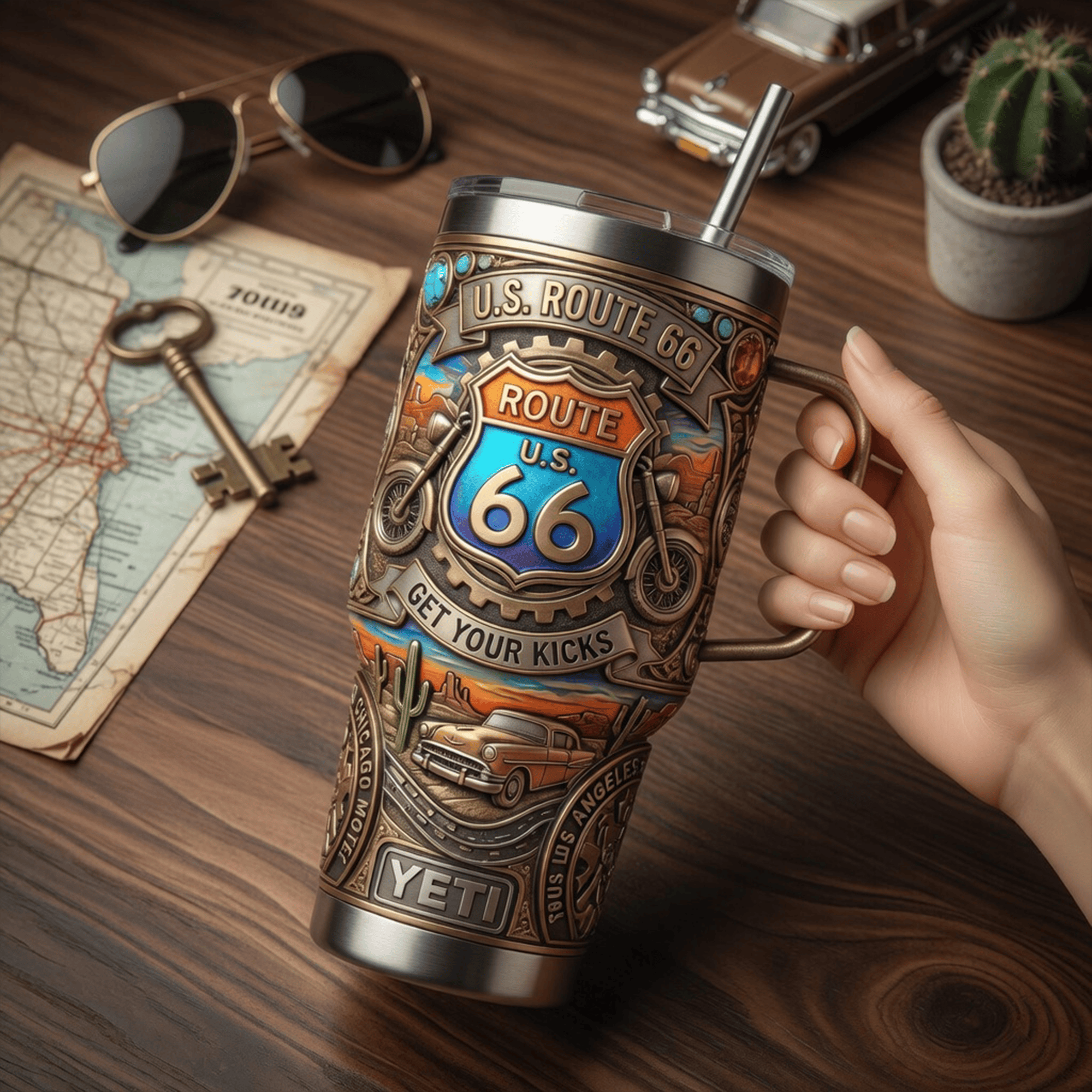 R66 40oz Tumbler With Handle LNTH