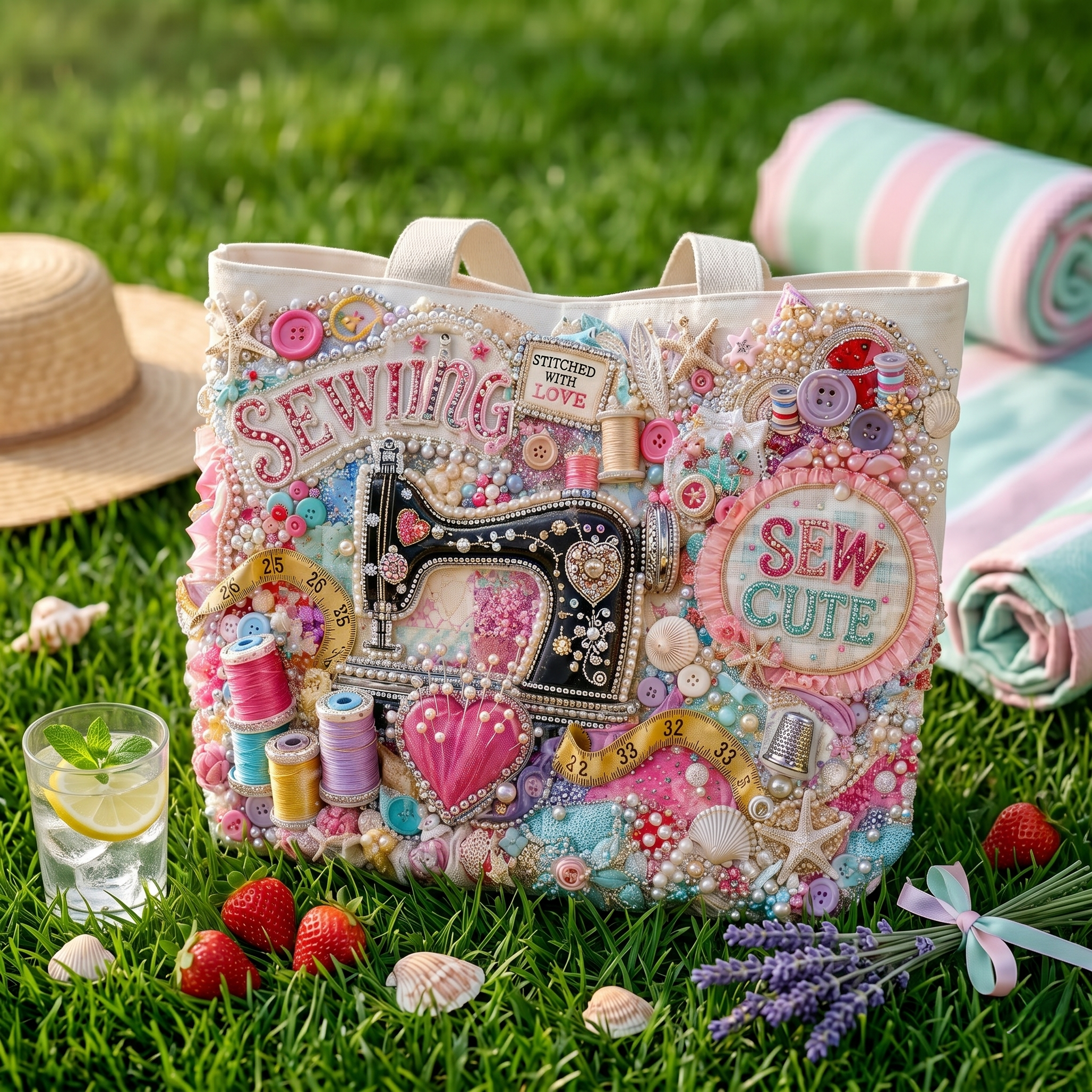 SEW Summer Vibes Tote Bag HTTT