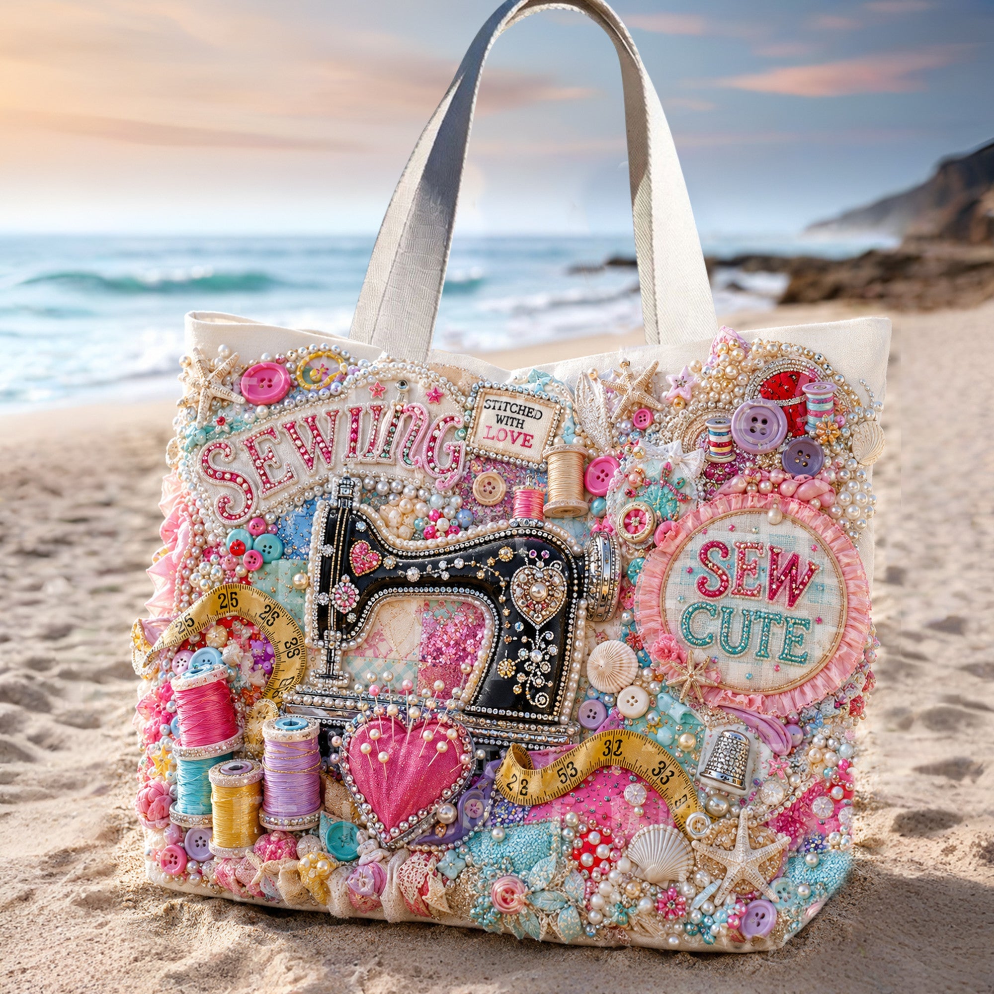 SEW Summer Vibes Tote Bag HTTT