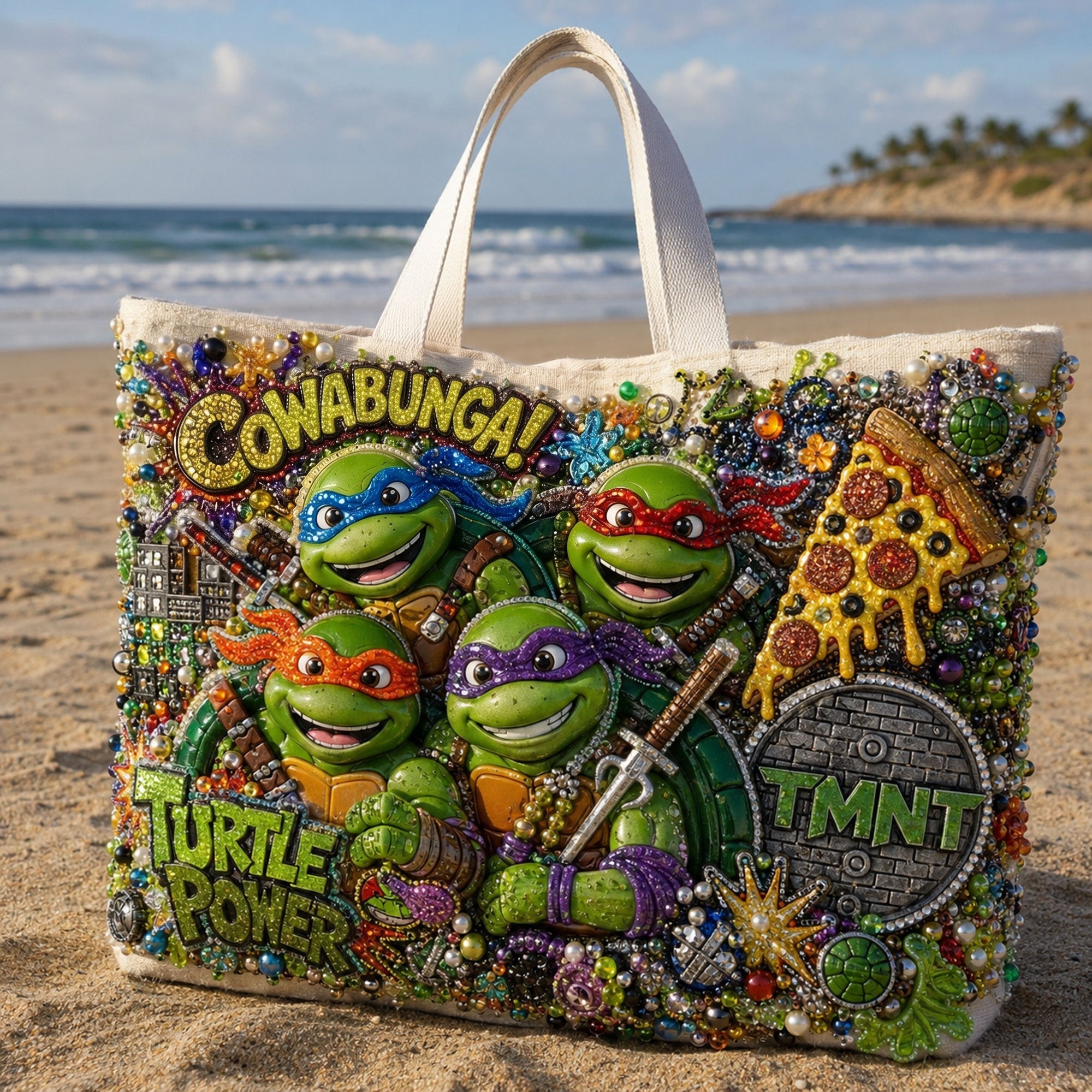 TMNT Summer Vibes Tote Bag TNSM