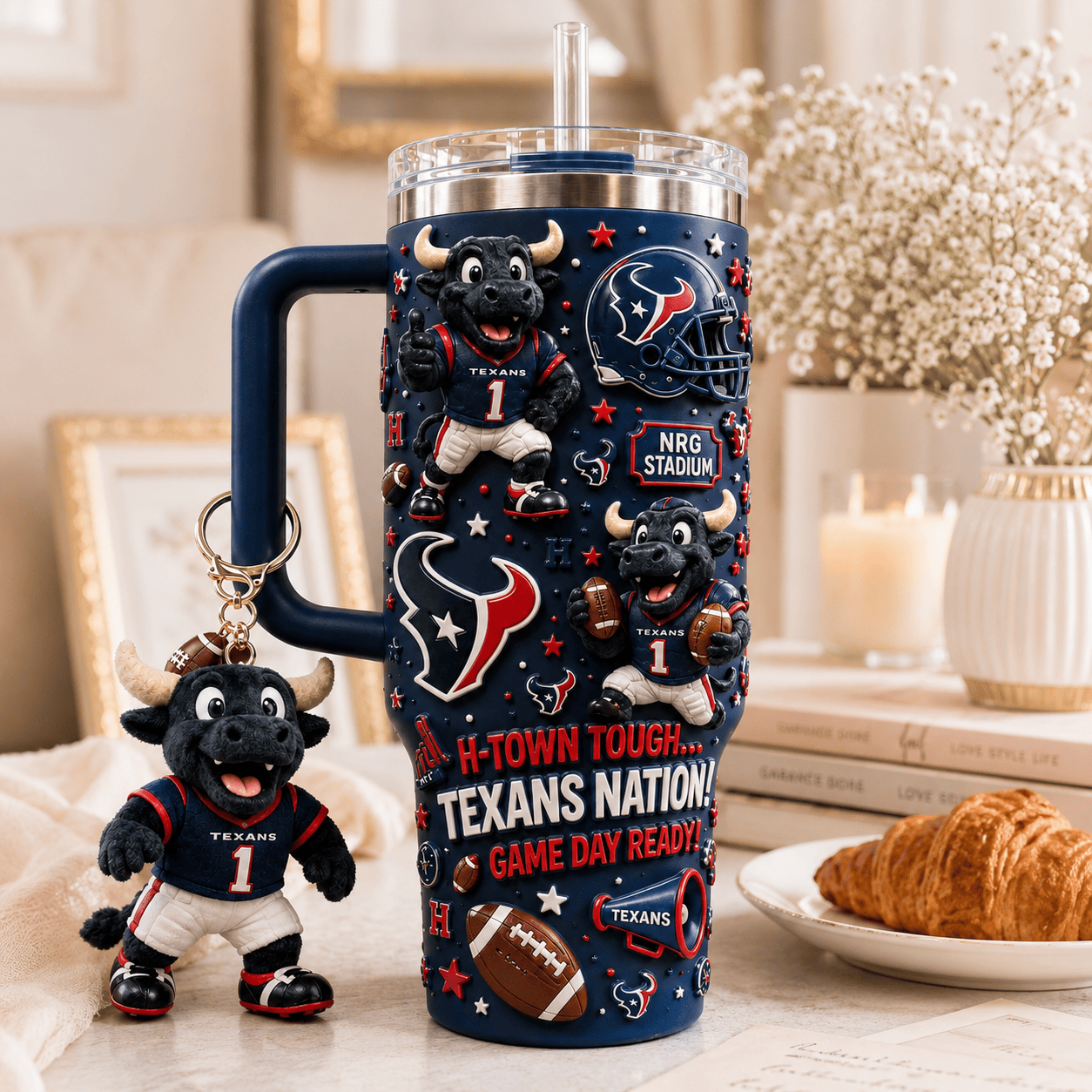 HTX 40oz Tumbler With Handle DNBN