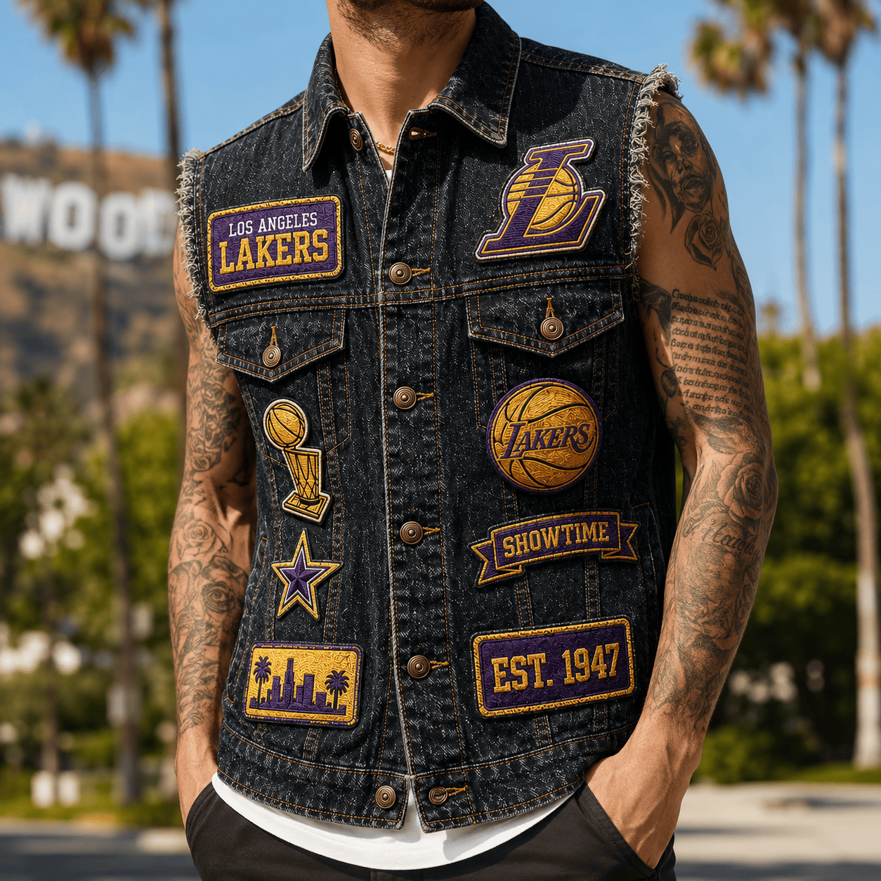LAL PREMIUM DENIM VEST TTNL