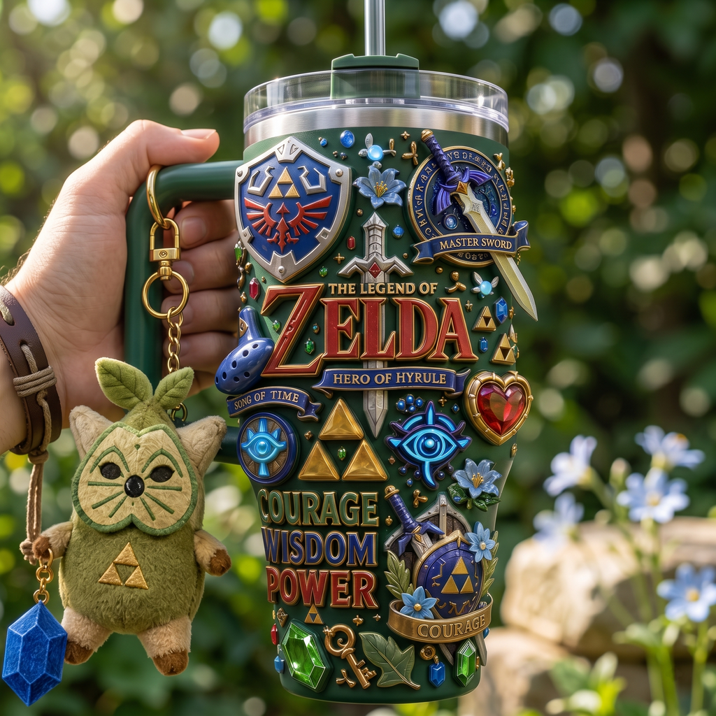 TLOZ 40oz Tumbler With Handle HTTT