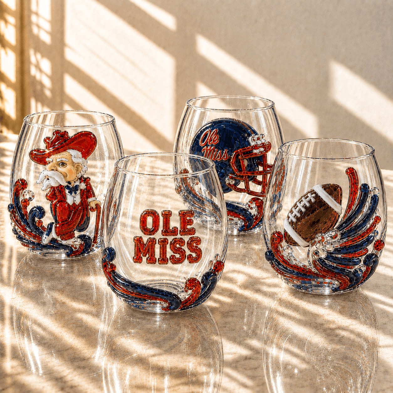 OMR Stemless Glass Cup Set TMH