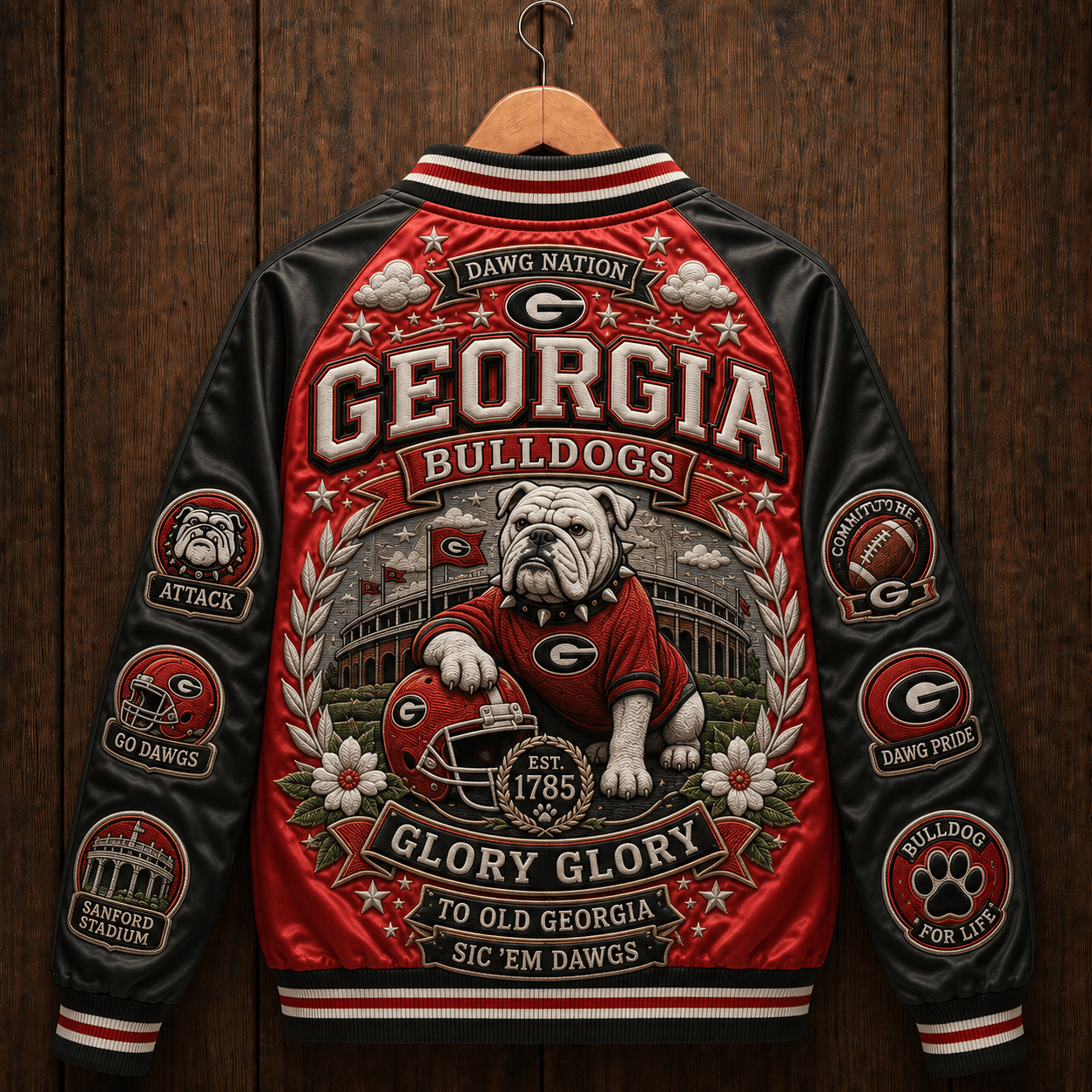 PREMIUM GGBD SATIN BASEBALL JACKET NTNA