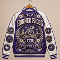 PREMIUM TCU SATIN BASEBALL JACKET NTNA