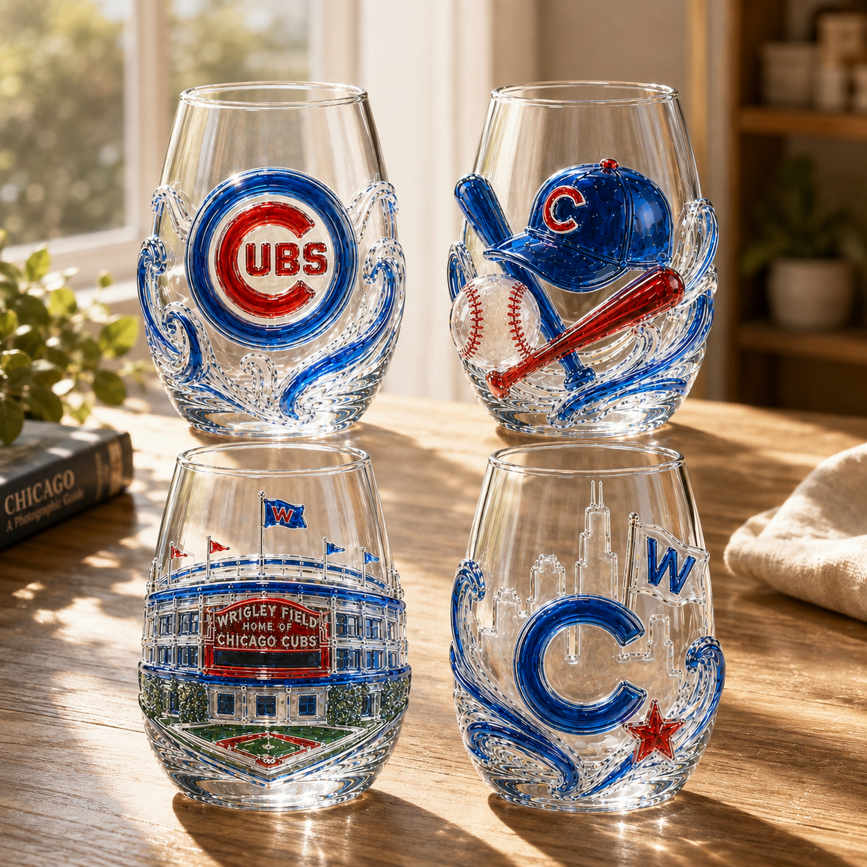 CCC Stemless Glass Cup Set TTTT