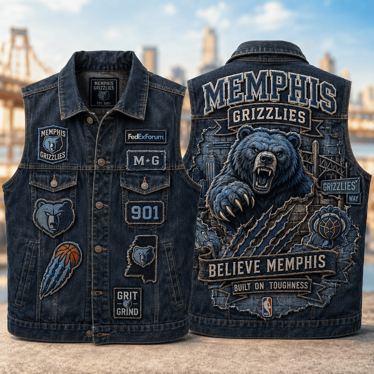 MPG PREMIUM DENIM VEST NVH