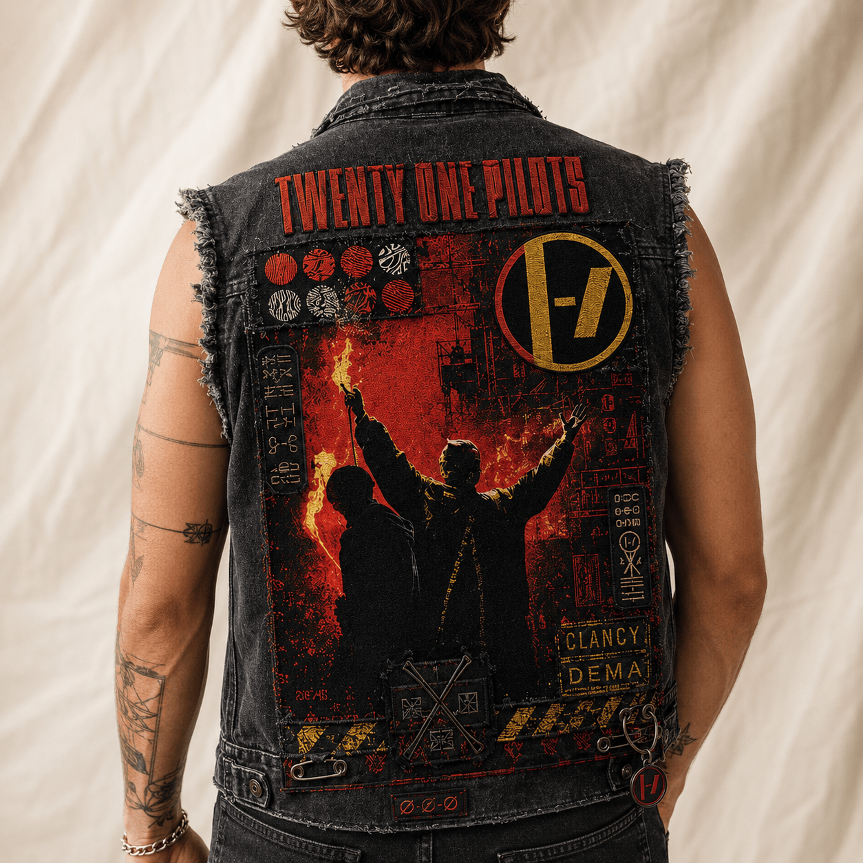 TOP PREMIUM DENIM VEST NVH